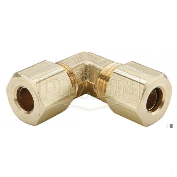 The Right Connection Compression Union Elbow, 1/8 in x 5/16-24 Nominal, Tube x Straight End Style, B